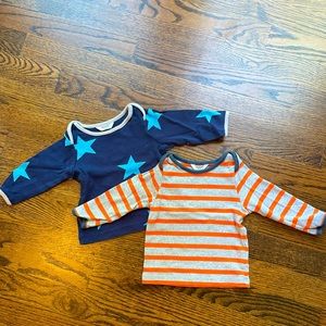 Baby Boden long sleeve t-shirt lot. 3-6 months.